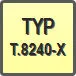 Piktogram - Typ: T.8240-X